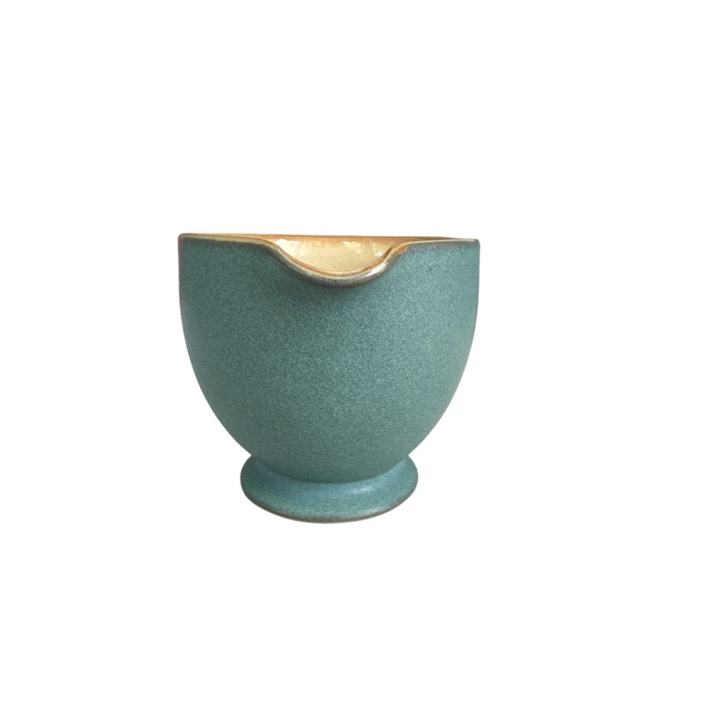 Denby Langley Luxor 8oz Creamer Green Sand MINT 2 3/4" England Vtg - Picture 2 of 6